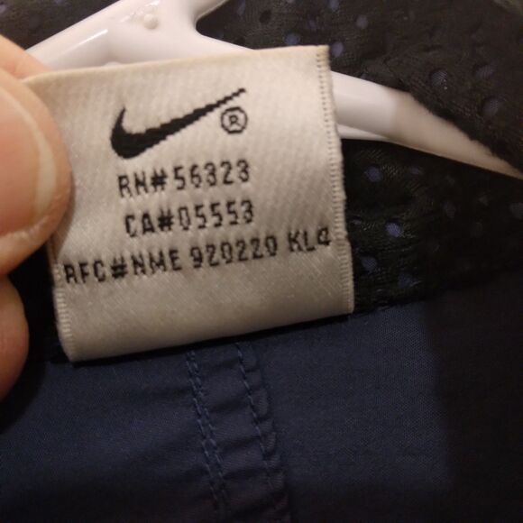 Nike vintage windbreaker jacket mens M Medium vented long sleeve full zip 90's - Picture 8 of 10